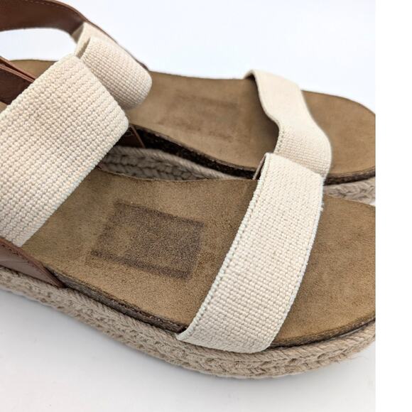 Steve Madden Jaklin Platform Espadrille Banded Sandals Women's Tan Size US9 - Picture 9 of 11